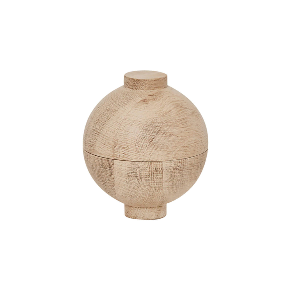 Kristina Dam Studio - Wooden Sphere Aufbewahrung | Ø 12 x H 15 cm / Eiche