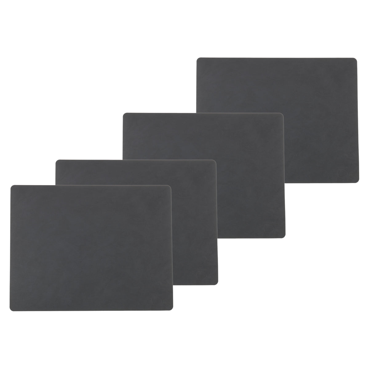 Lind DNA - Tischset Square L (4er-Set) | Nupo anthrazit