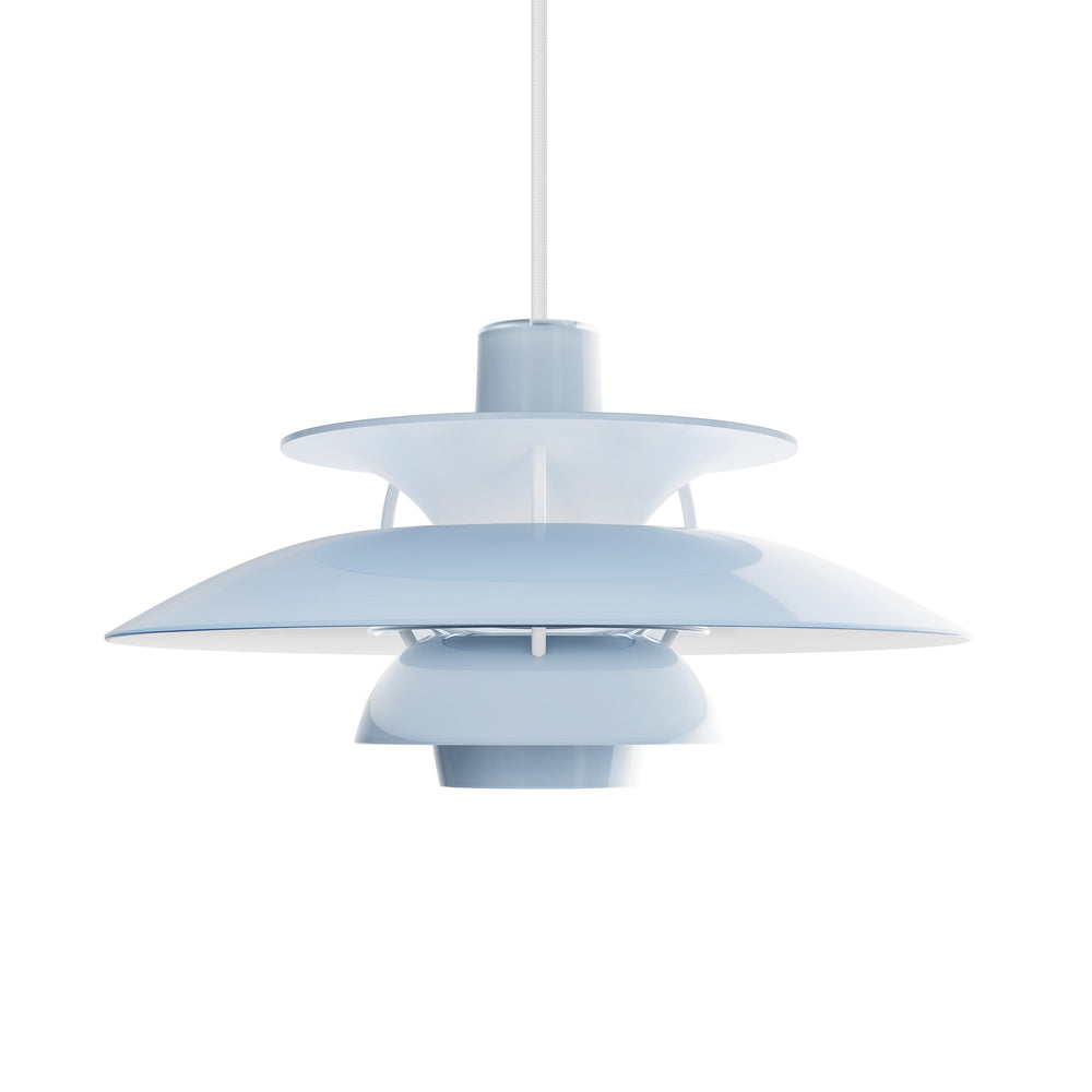 Louis Poulsen - PH 5 320 Opal Pendelleuchte | opal pale blue