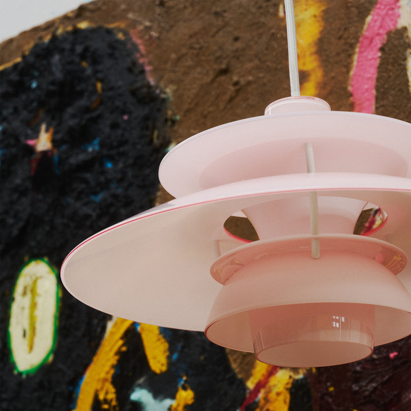 Louis Poulsen - PH 5 320 Opal Pendelleuchte | opal pale rose