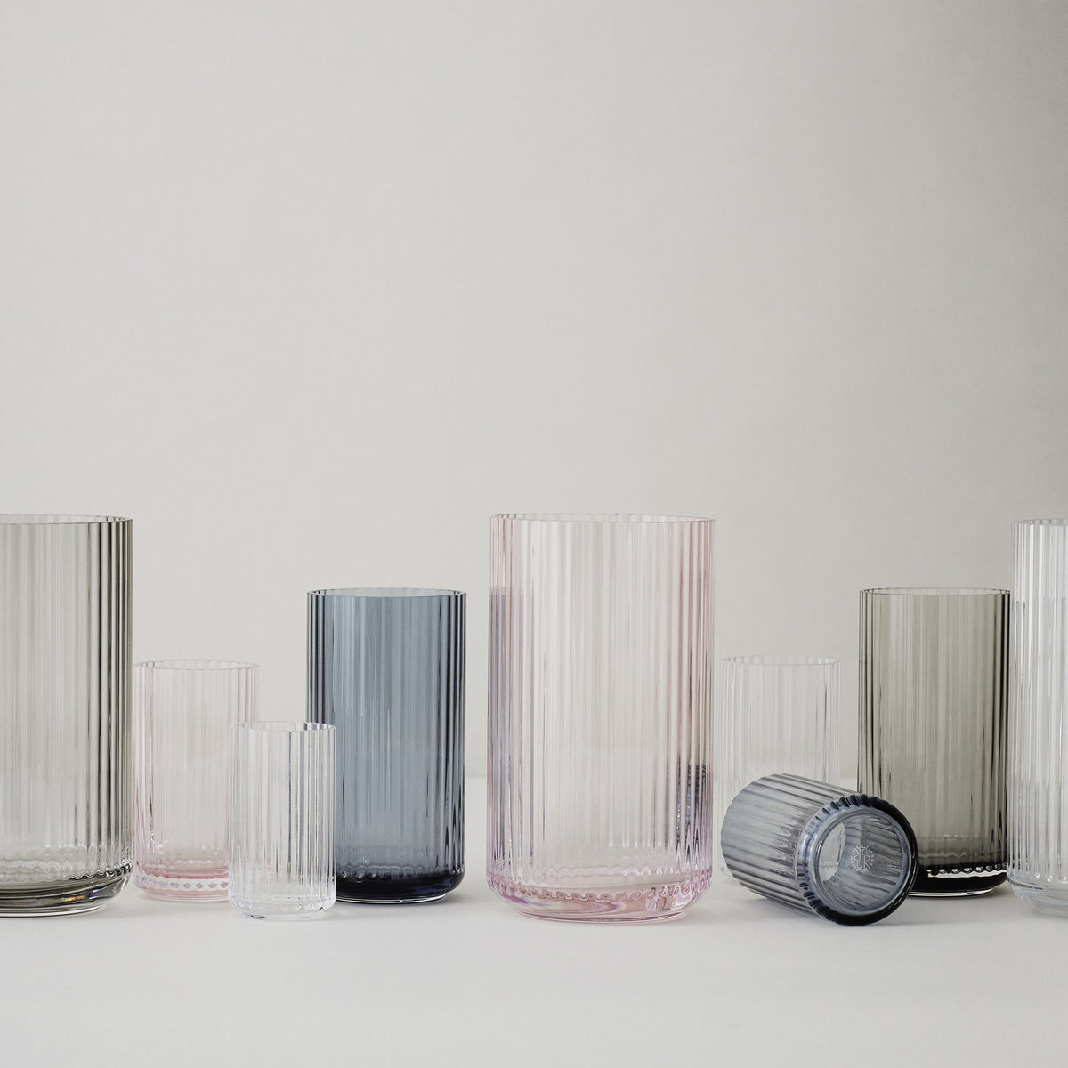 Lyngby Porcelæn - Glasvase H 20 cm | transparent