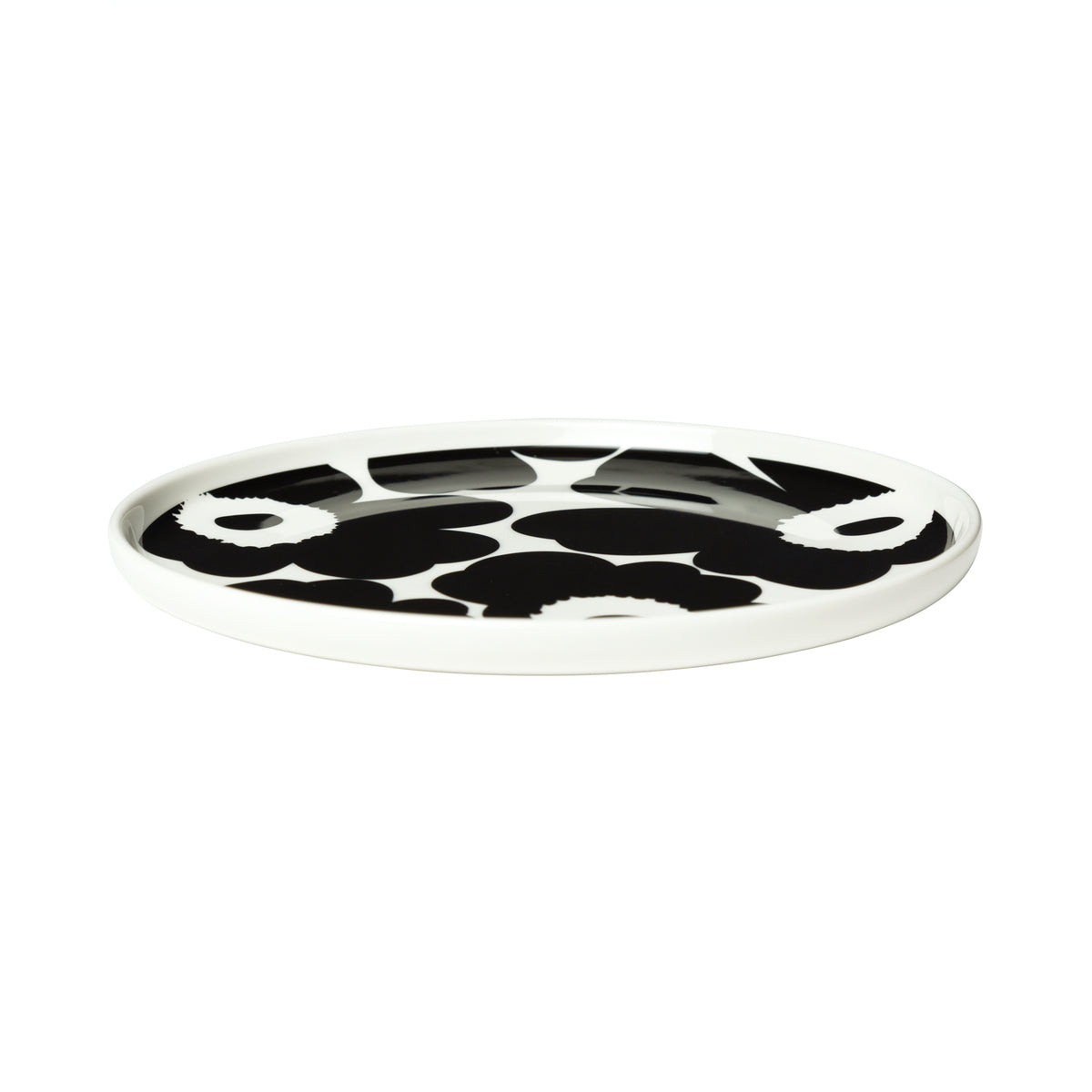 Marimekko - Oiva Unikko Teller Ø 20 cm | schwarz/weiß