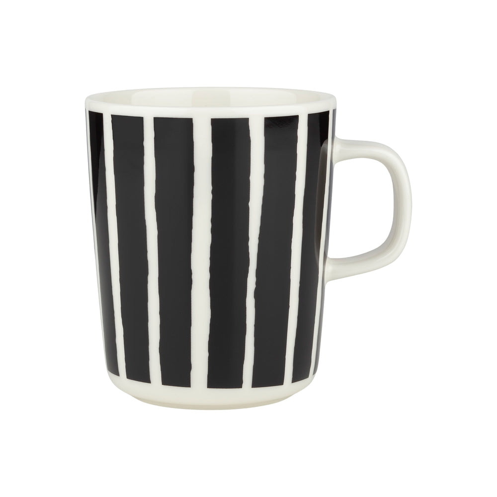 Marimekko - Oiva Piccolo Becher mit Henkel | 250 ml / schwarz/weiß