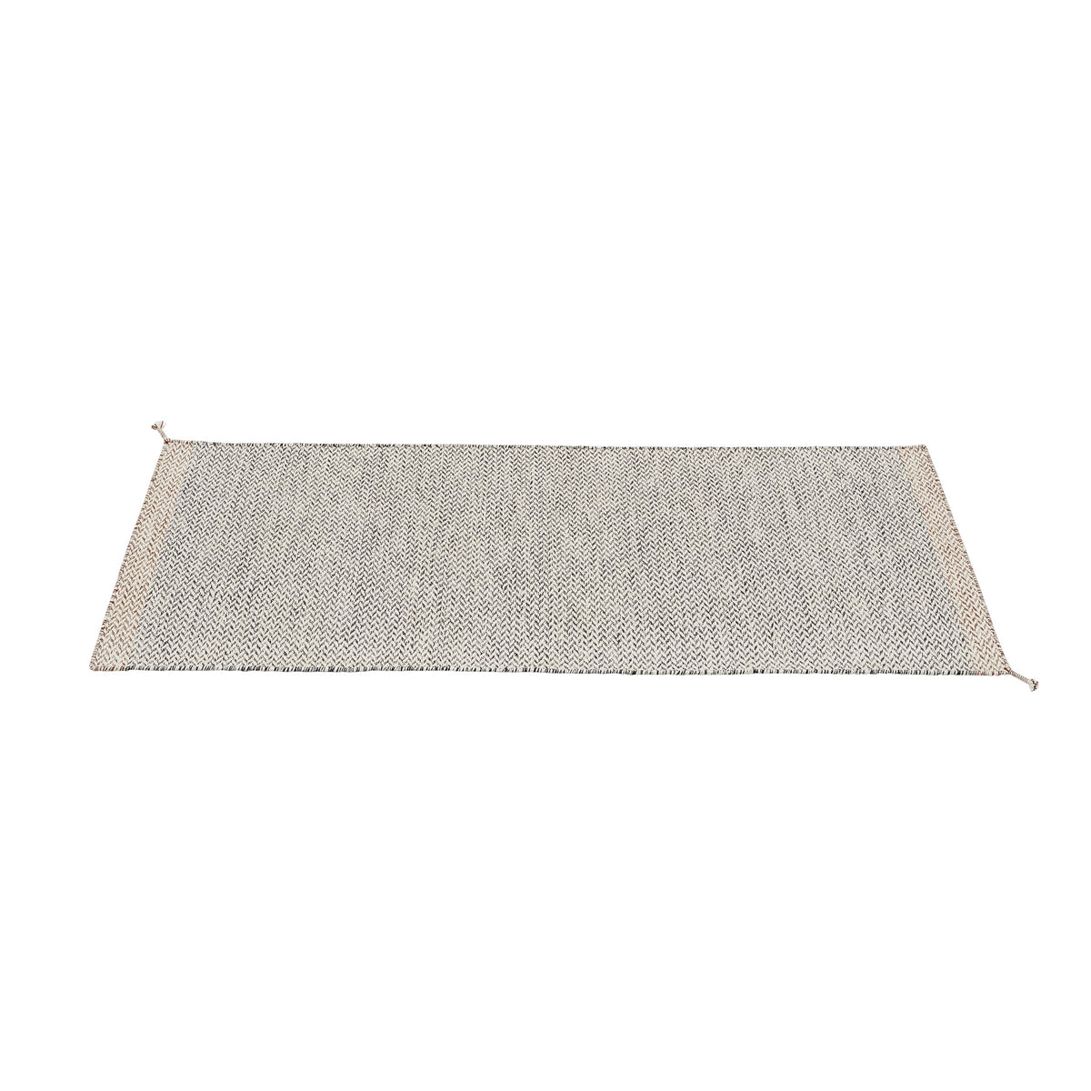 Muuto - Ply Outdoor Rug | 80 x 200 cm / schwarz/weiß