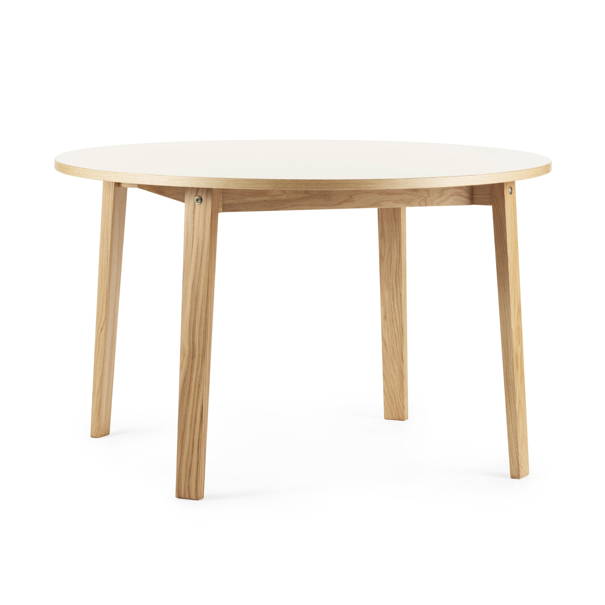 Normann Copenhagen - Slice Esstisch Ø 120 cm | Ø 120 x H 74 cm / Eiche / creme (4157)