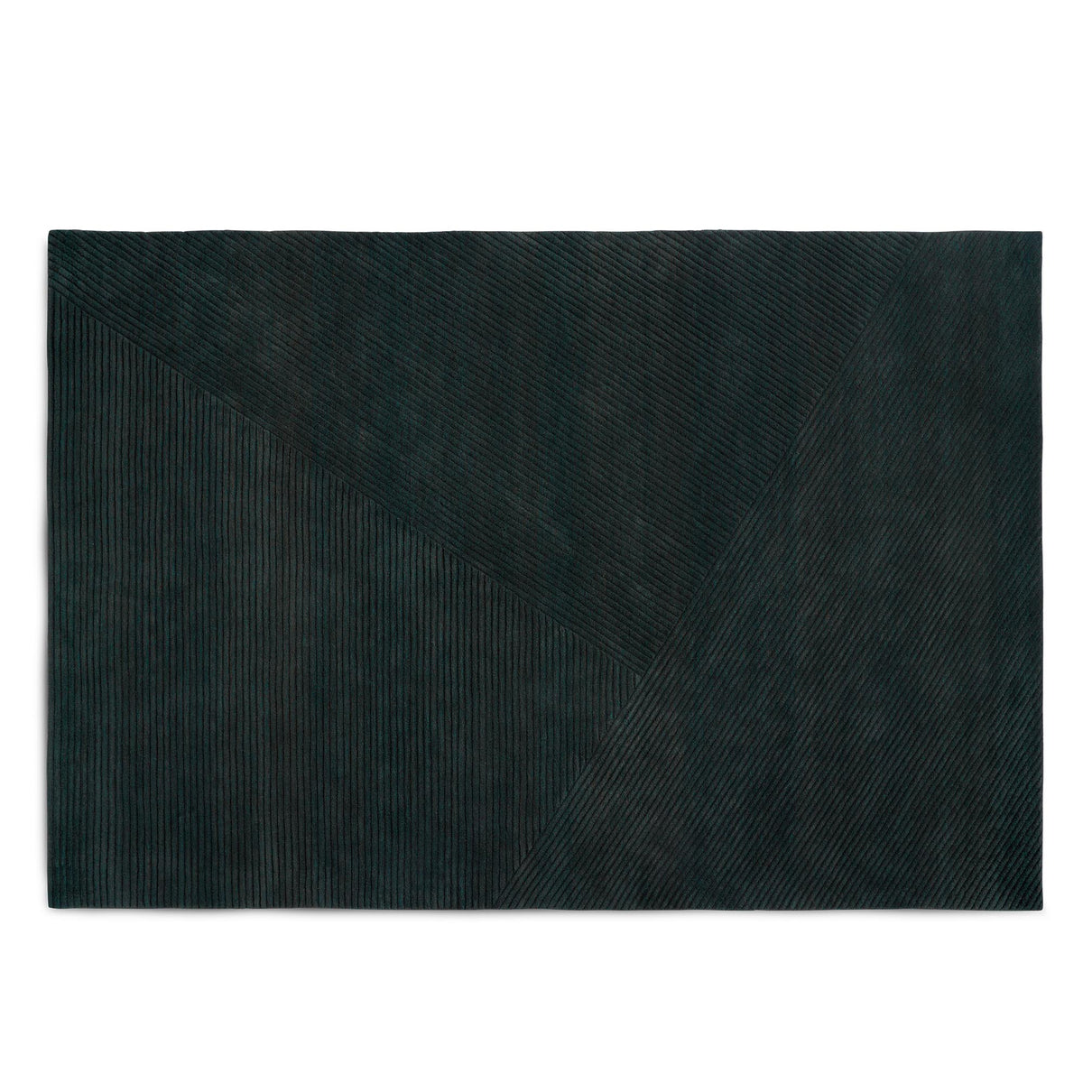 Northern - Row Teppich | 200 x 300 cm / dark green