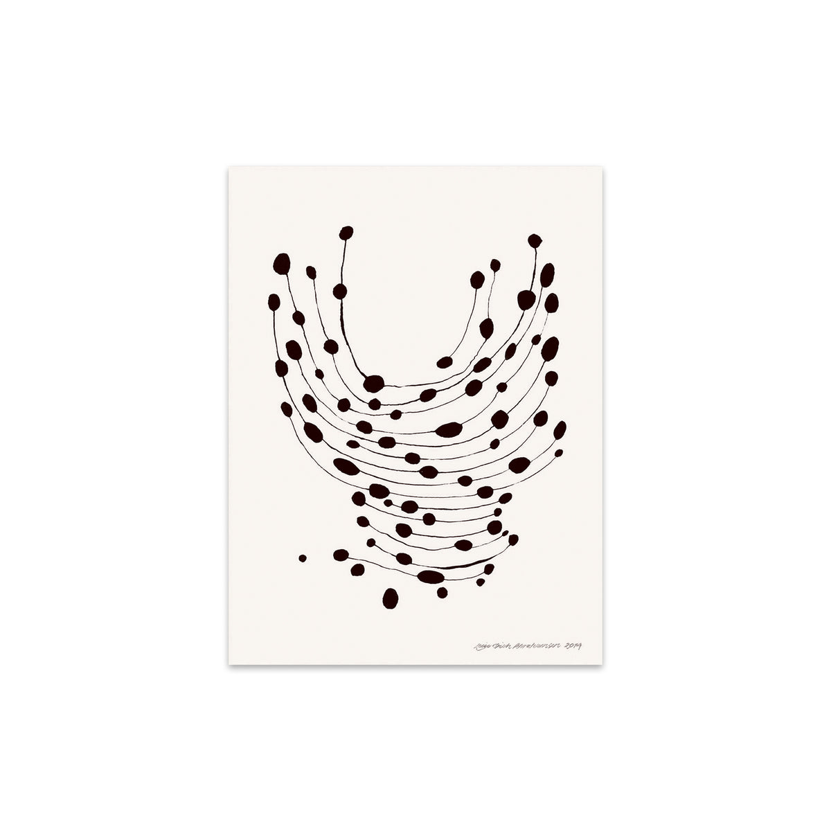 The Poster Club - Dancing Dots von Leise Dich Abrahamsen | 30 x 40 cm