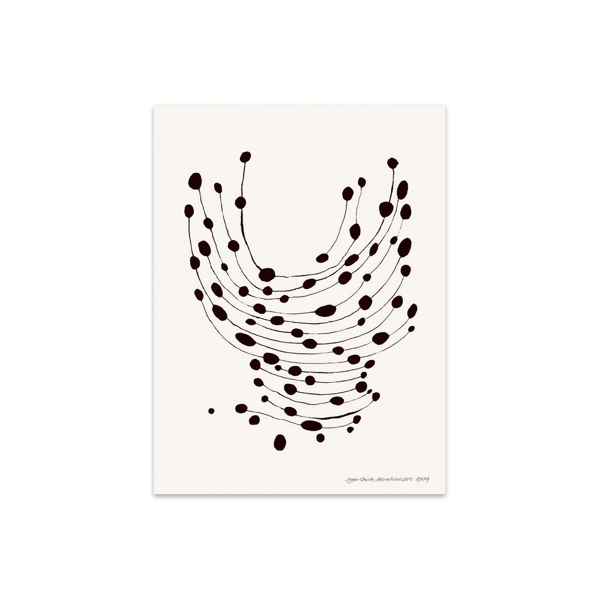 The Poster Club - Dancing Dots von Leise Dich Abrahamsen | 40 x 50 cm