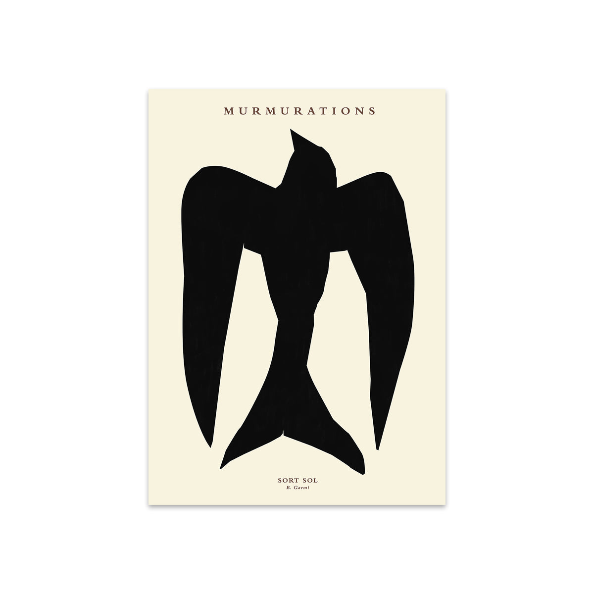 The Poster Club - Murmurations Sort Sol von By Garmi | 50 x 70 cm