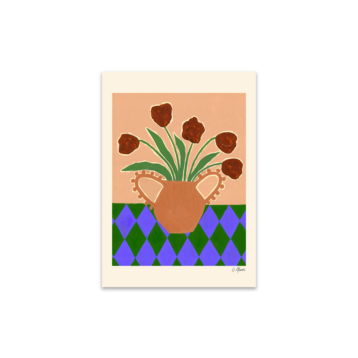 The Poster Club - Red Tulips von Carla Llanos | 30 x 40 cm