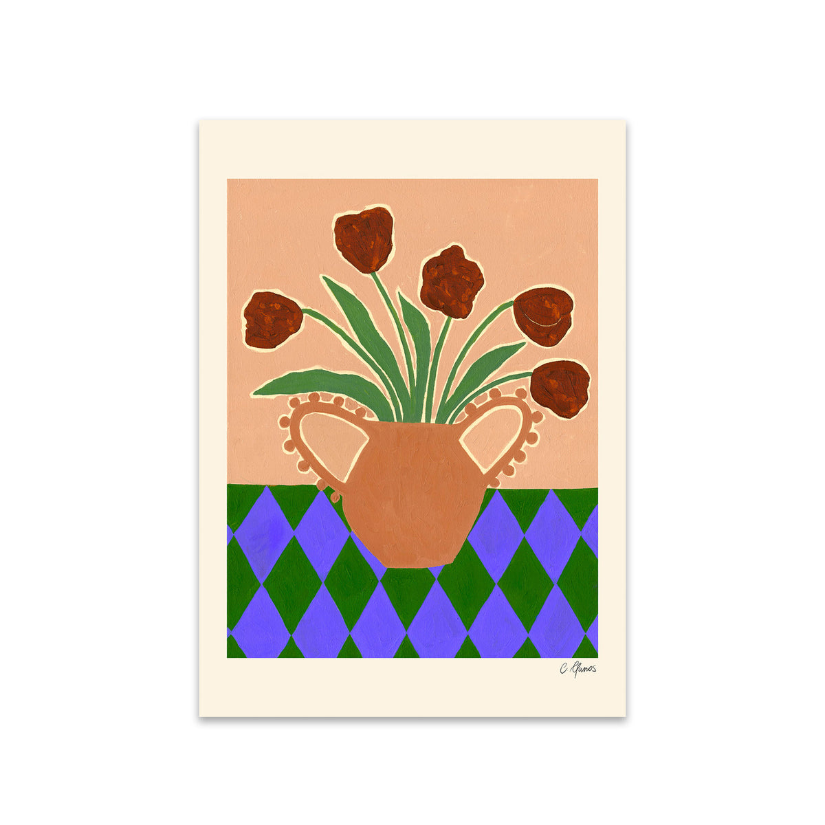 The Poster Club - Red Tulips von Carla Llanos | 50 x 70 cm
