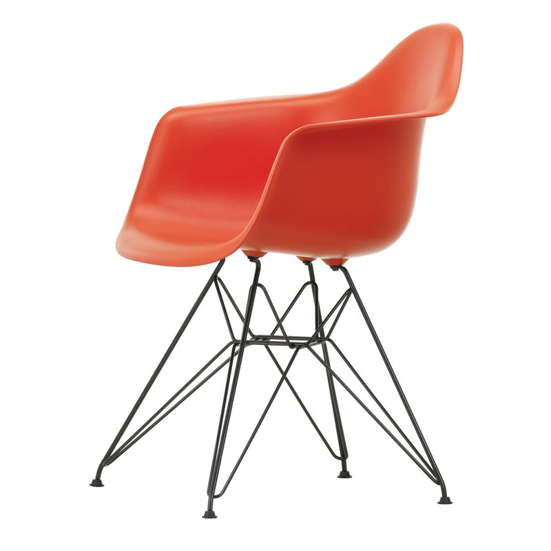 Vitra - Eames Plastic Armchair DAR RE | poppy red RE / schwarz