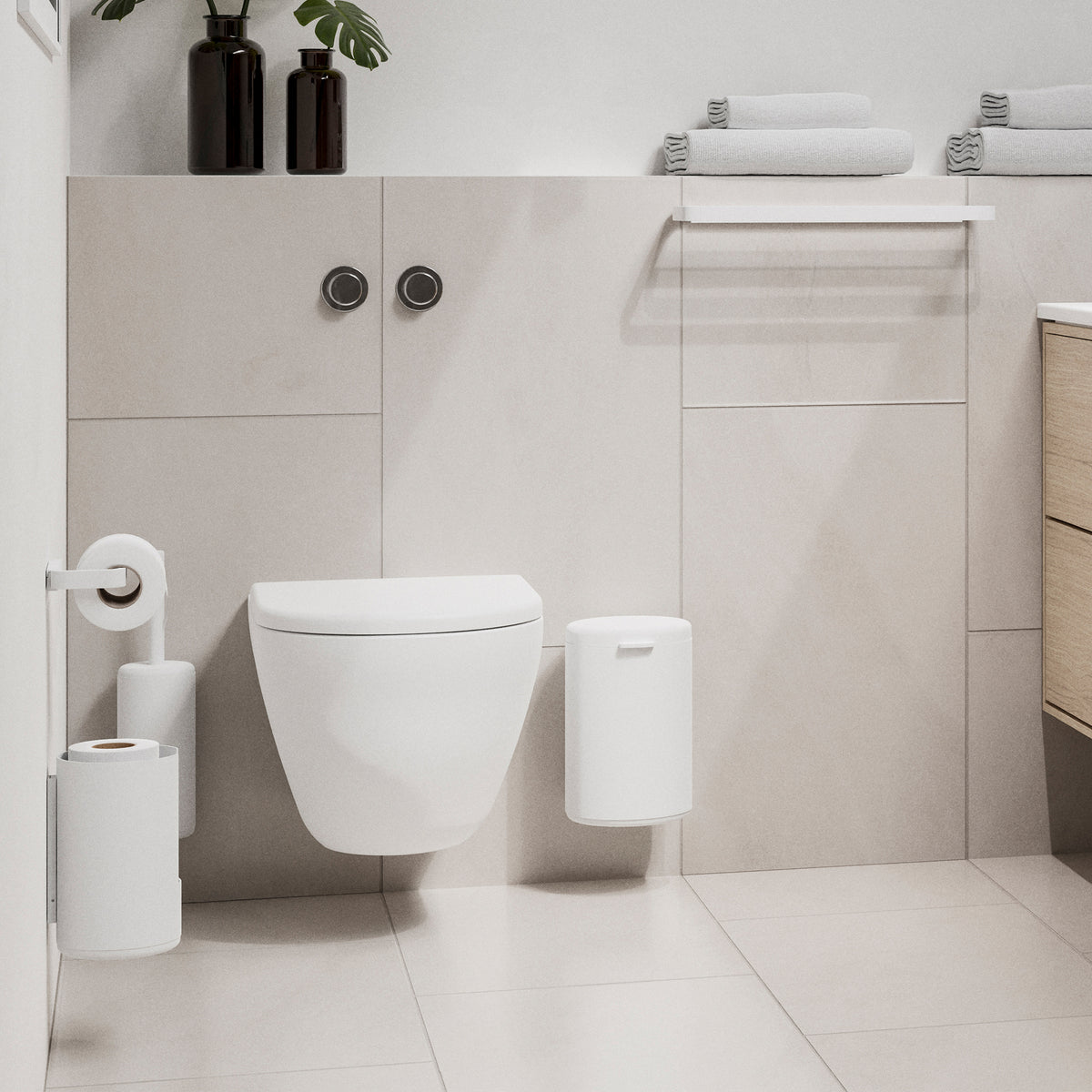 Zone Denmark - Rim Toilettenbürste (Wandmontage) | weiß
