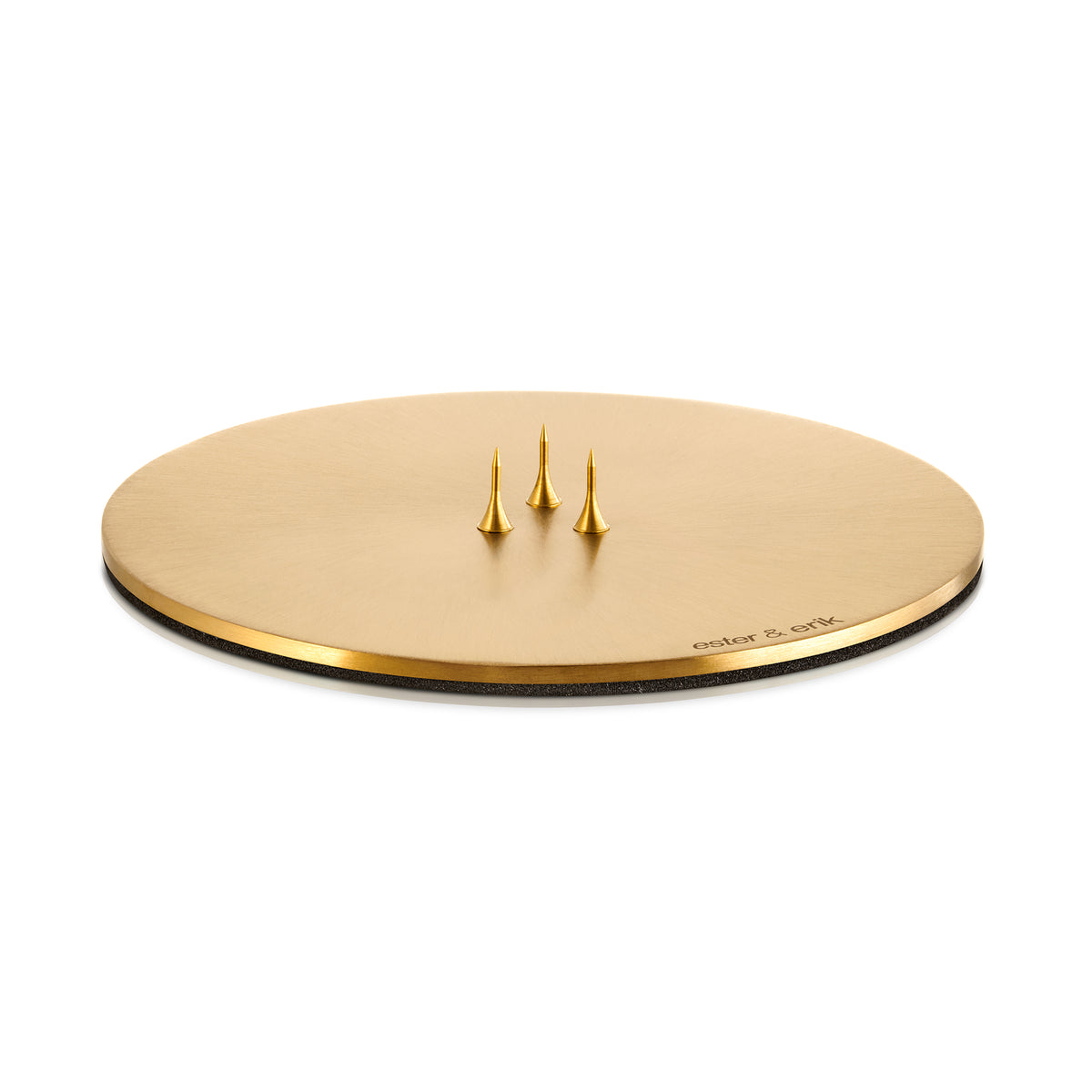 ester &amp; erik - Kerzenteller, ⌀ 12 cm | gold / matt