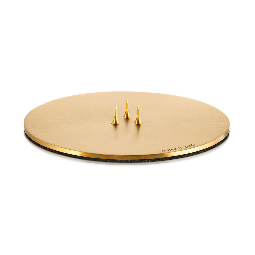 ester &amp; erik - Kerzenteller, ⌀ 12 cm | gold / matt