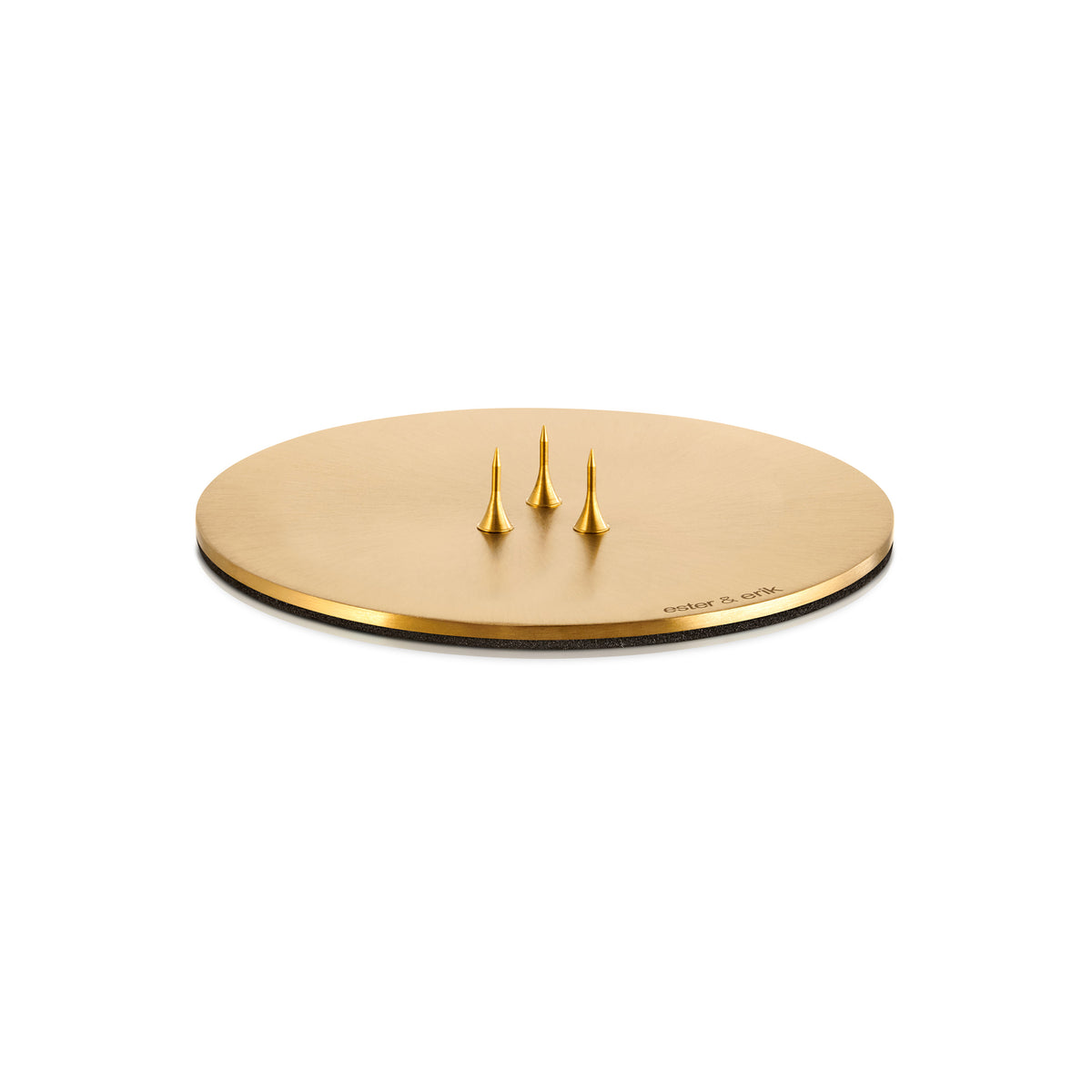 ester &amp; erik - Kerzenteller, ⌀ 9 cm | gold / matt