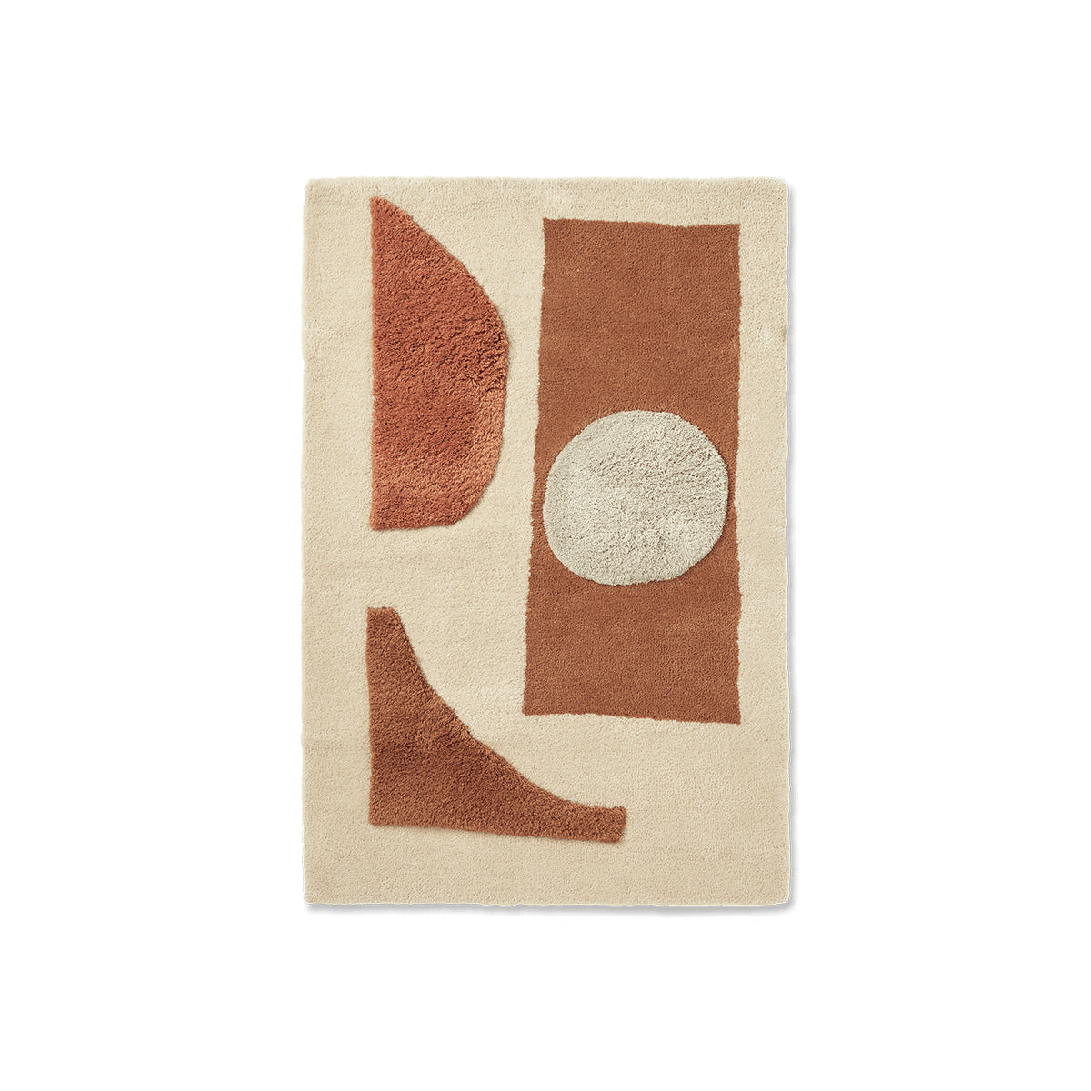 Ferm Living - Bloco Tuftteppich | 80 x 120 cm / blush