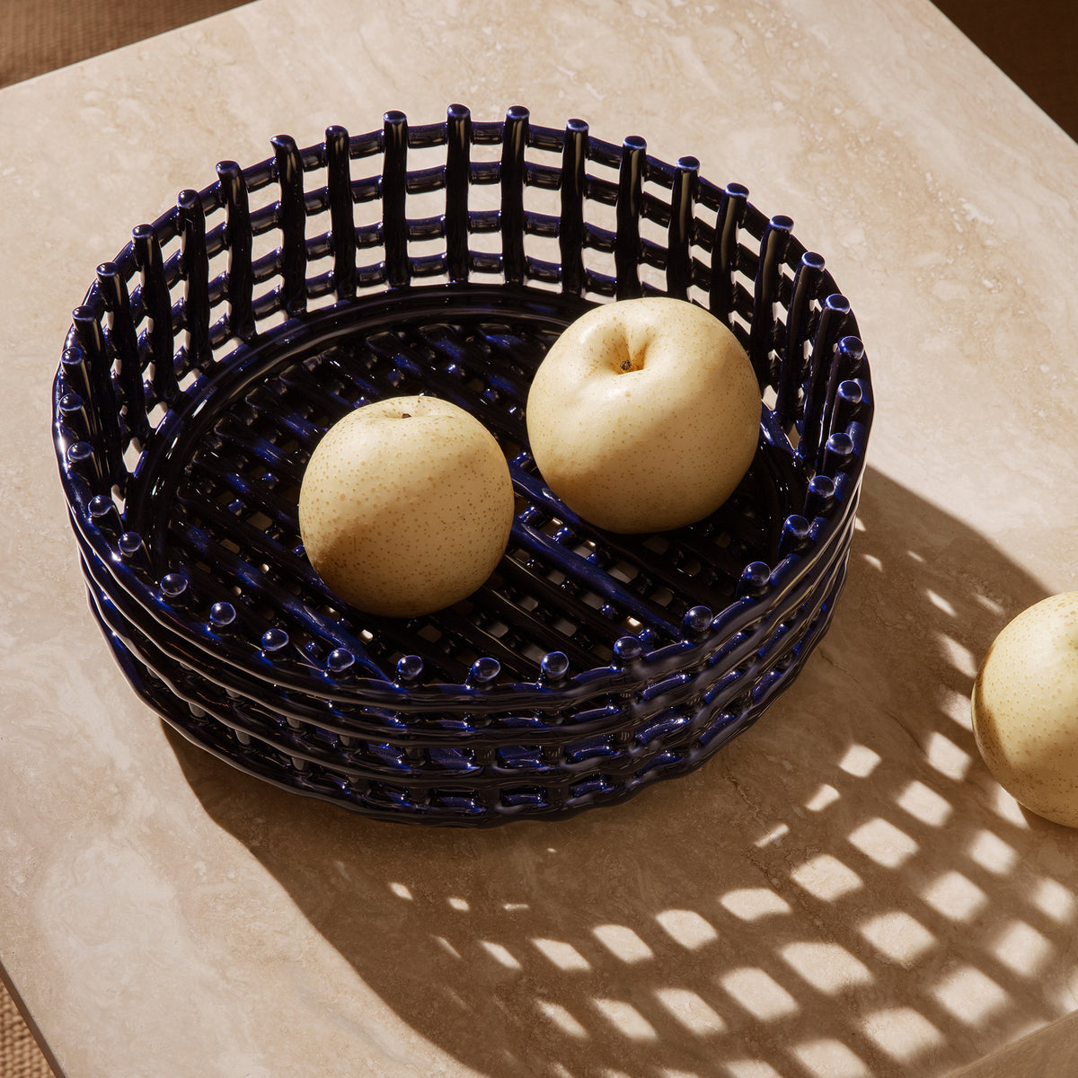 Ferm Living - Keramik Centerpiece Schale | blau