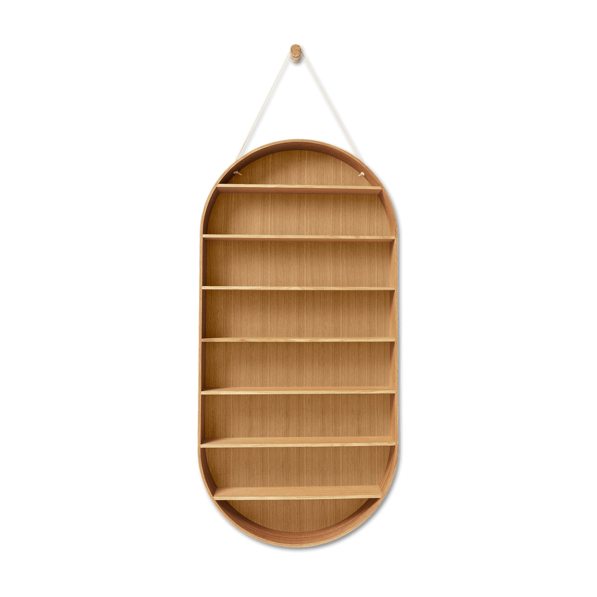 Ferm Living - Oval Dorm Wandregal | Eiche geölt