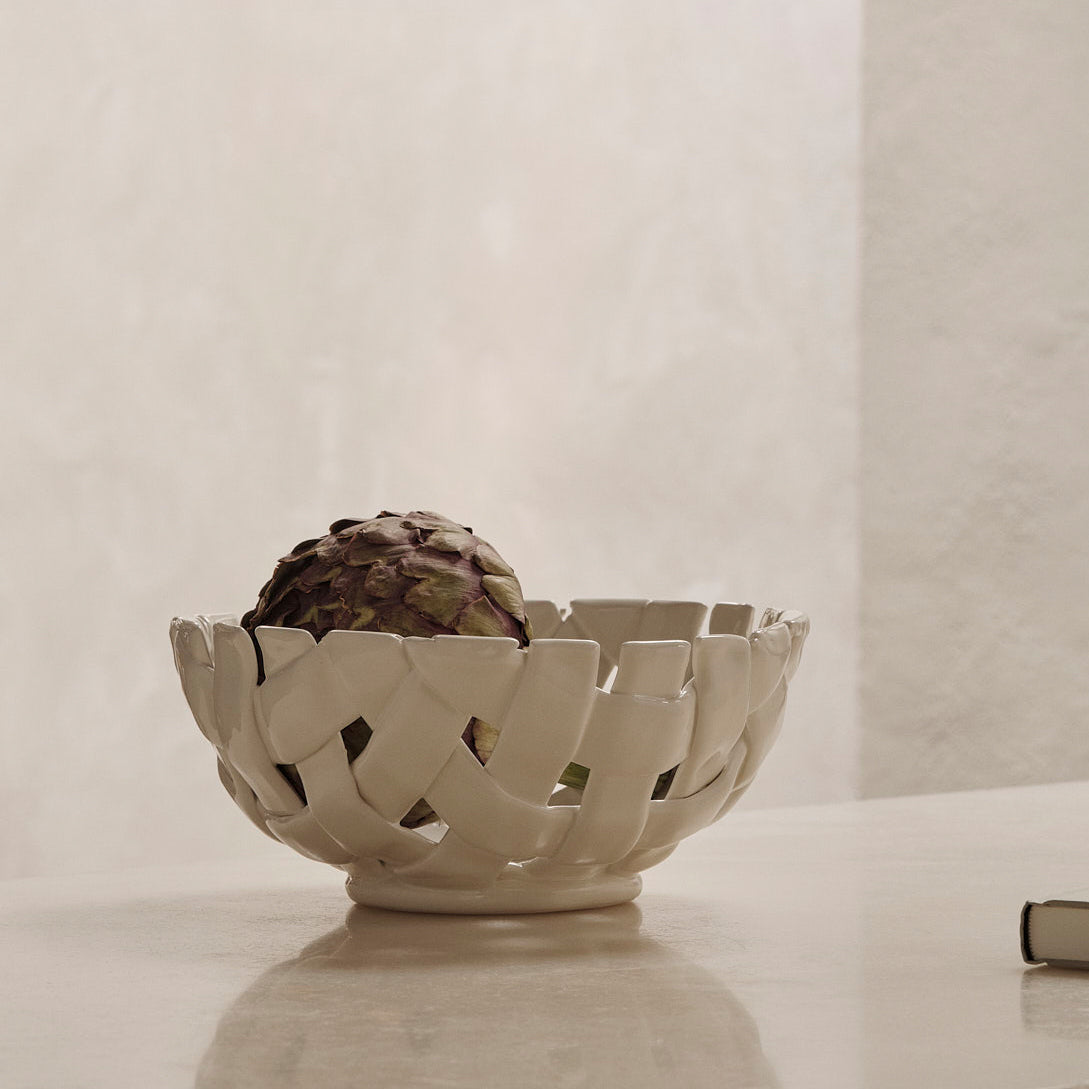 Ferm Living - Plait Schale | Ø 24 cm / off white