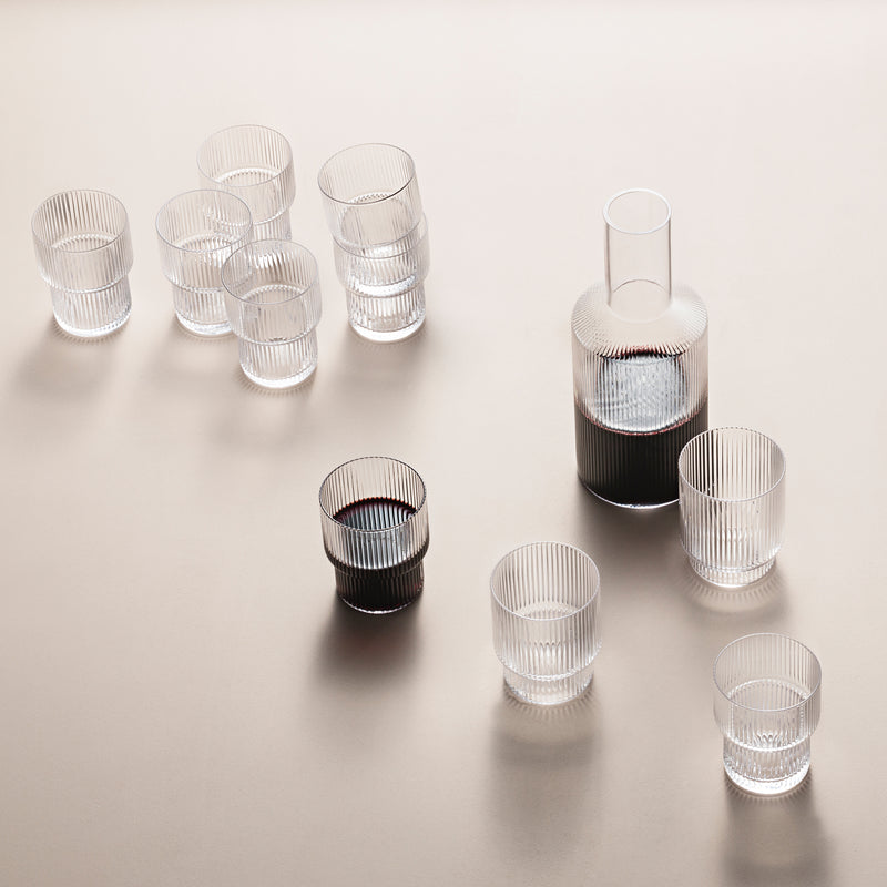 Ferm Living - Ripple Trinkgläser (4er-Set)