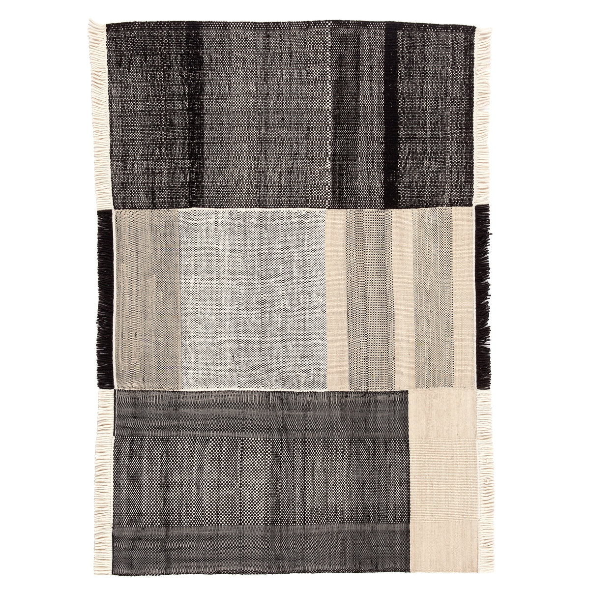 nanimarquina - Tres Outdoor-Teppich | 200 x 300 cm / schwarz