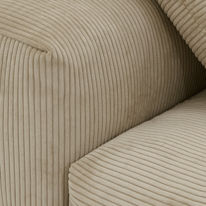vetsak - Sofa Side Large | Cord Velour sand