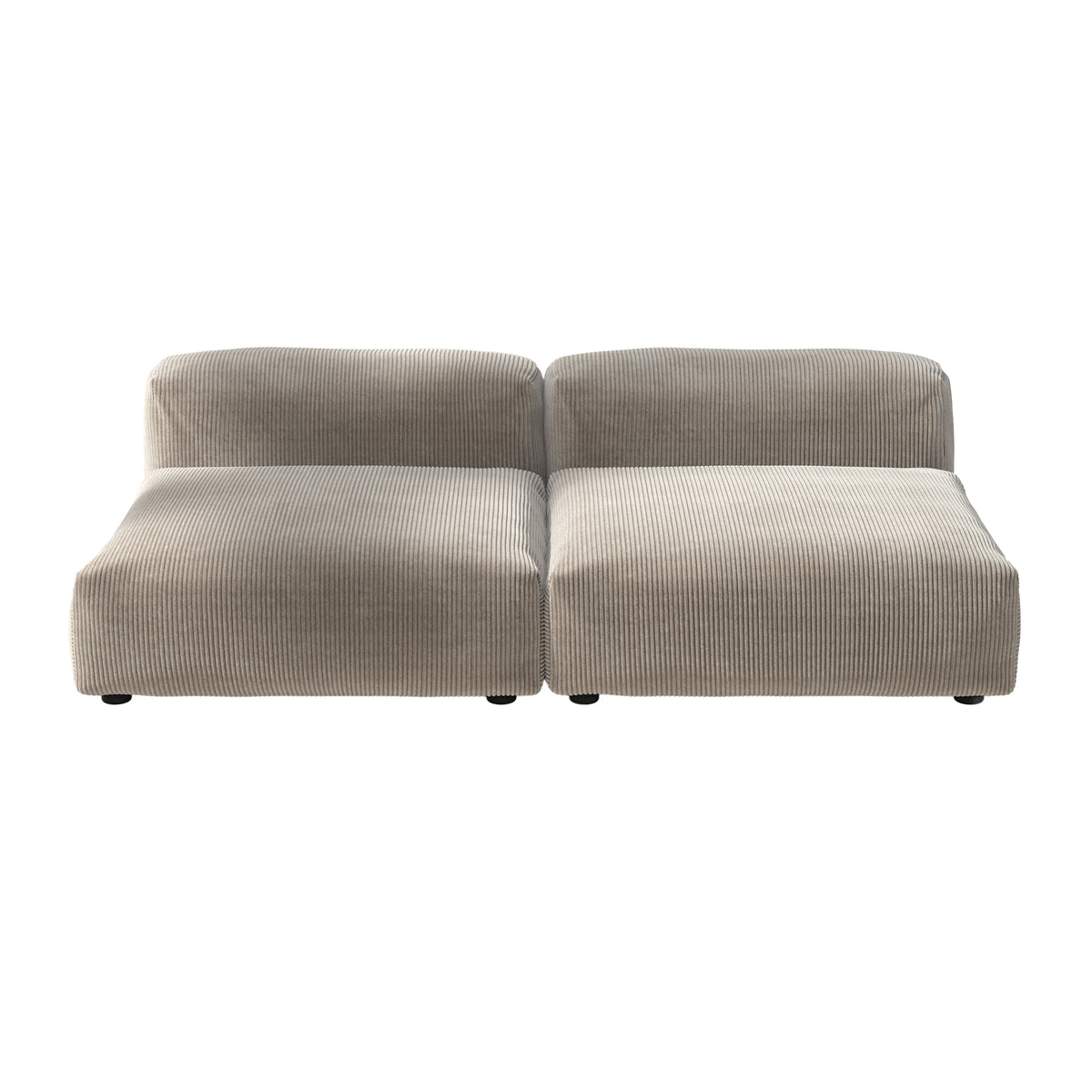 vetsak - Sofa Set 01 Large | Cord Velours platinum