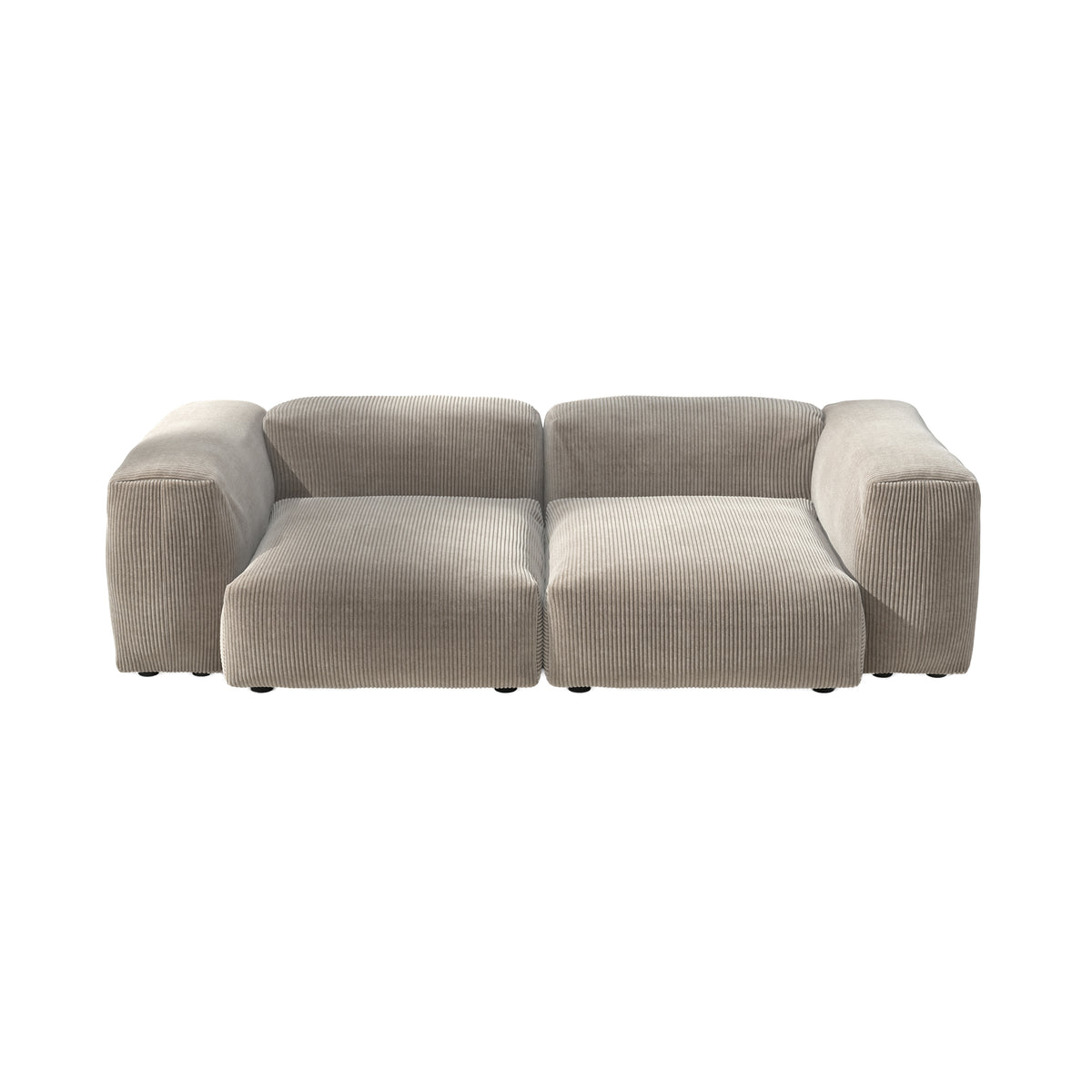 vetsak - Sofa Set 02 Medium | Cord Velours platinum